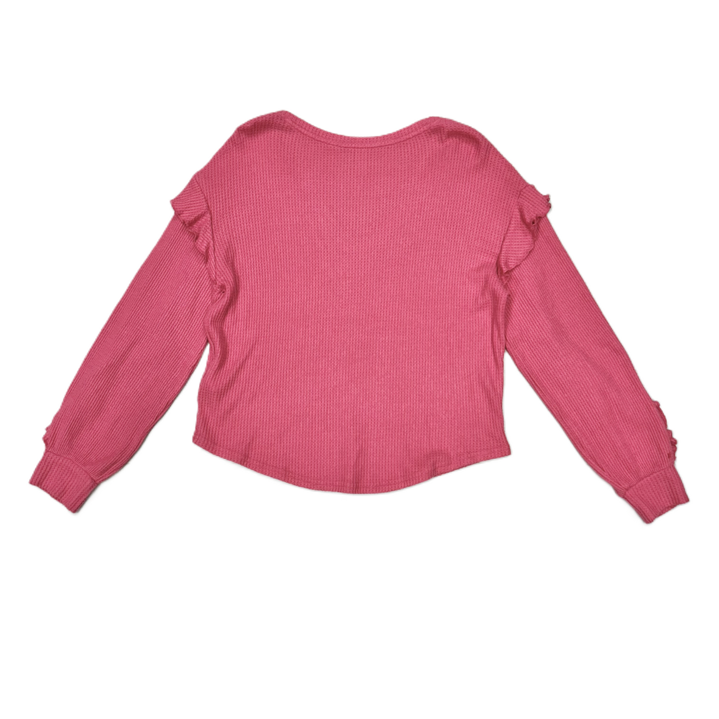 Top Long Sleeve By Pilcro In Pink, Size: M