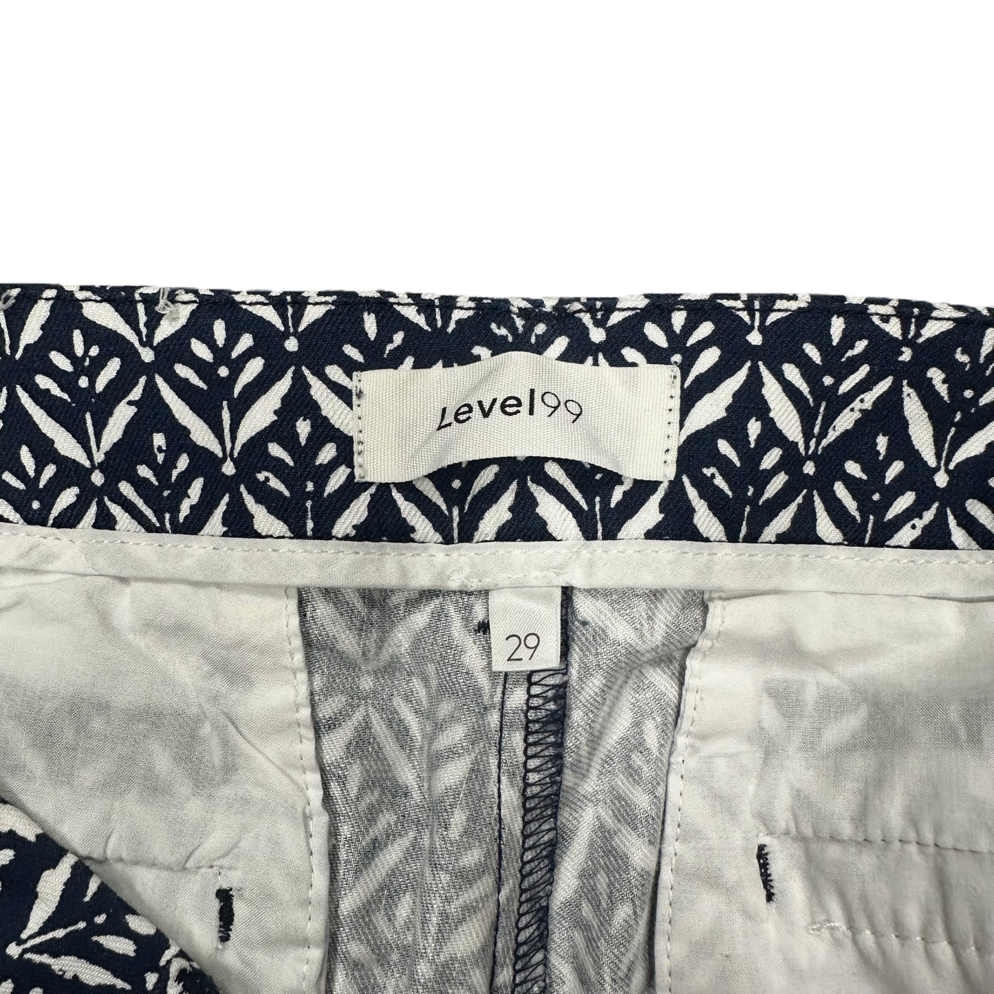 Blue & White Shorts By Level 99, Size: 8