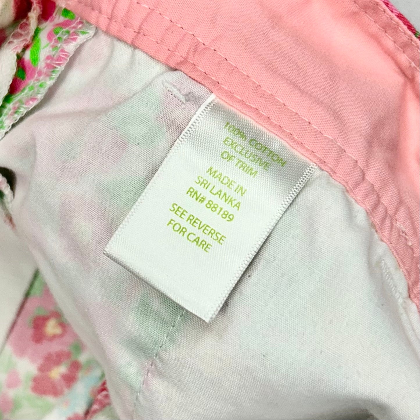 Shorts Designer By Lilly Pulitzer In Green & Pink, Size: 00