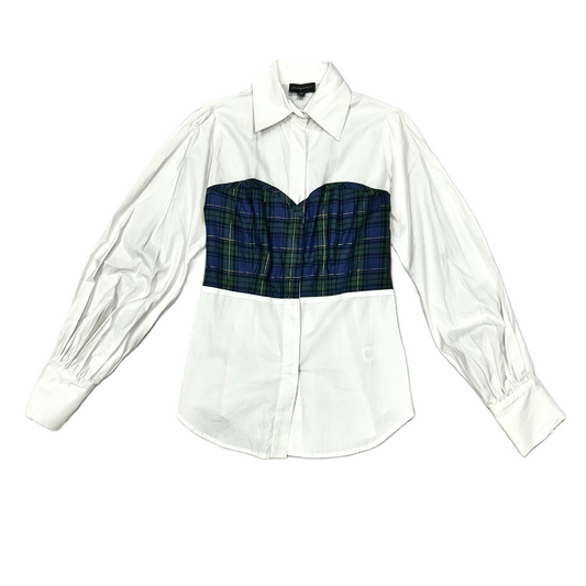 Top Long Sleeve By Greyson In White, Size: M