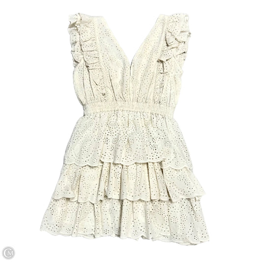 Dress Casual Short By Love The Label In Ivory, Size: M
