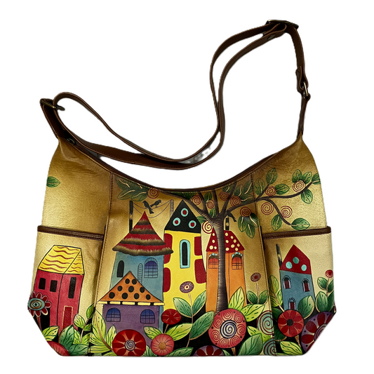 Handbag By Anuschka, Size: Medium