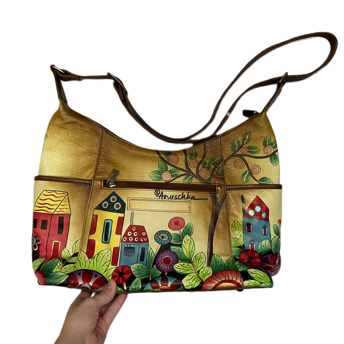 Handbag By Anuschka, Size: Medium