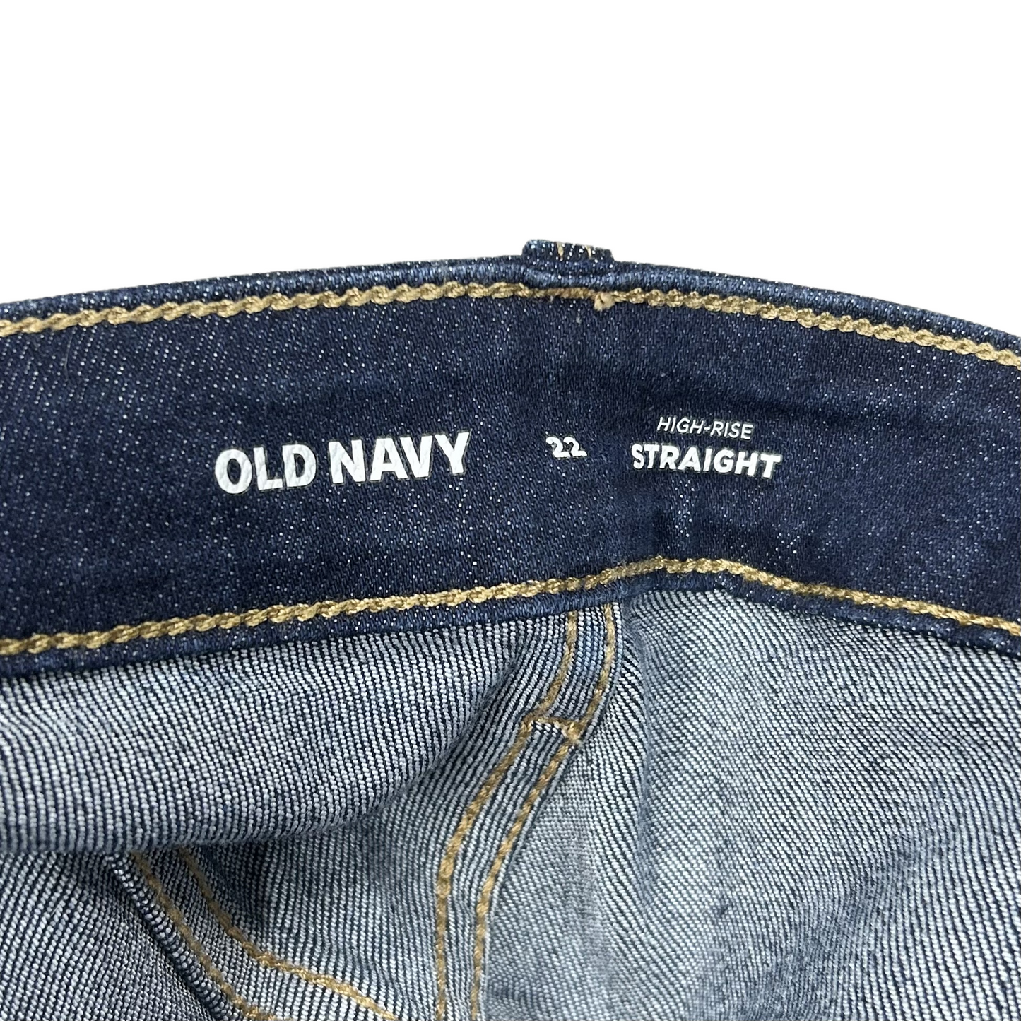 Jeans Straight By Old Navy In Blue Denim, Size: 22