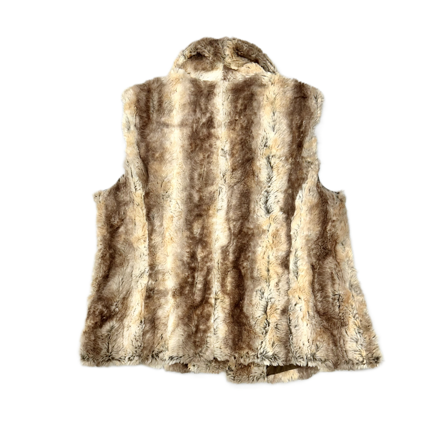 Vest Faux Fur & Sherpa By Kate Rosy In Tan, Size: XLp