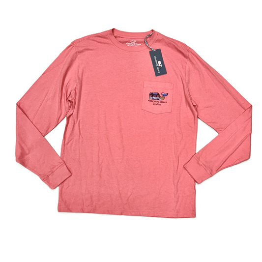 Top Long Sleeve By Vineyard Vines In Red, Size: S