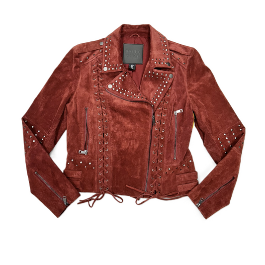 Jacket Leather By Belle Vere In Red, Size: L