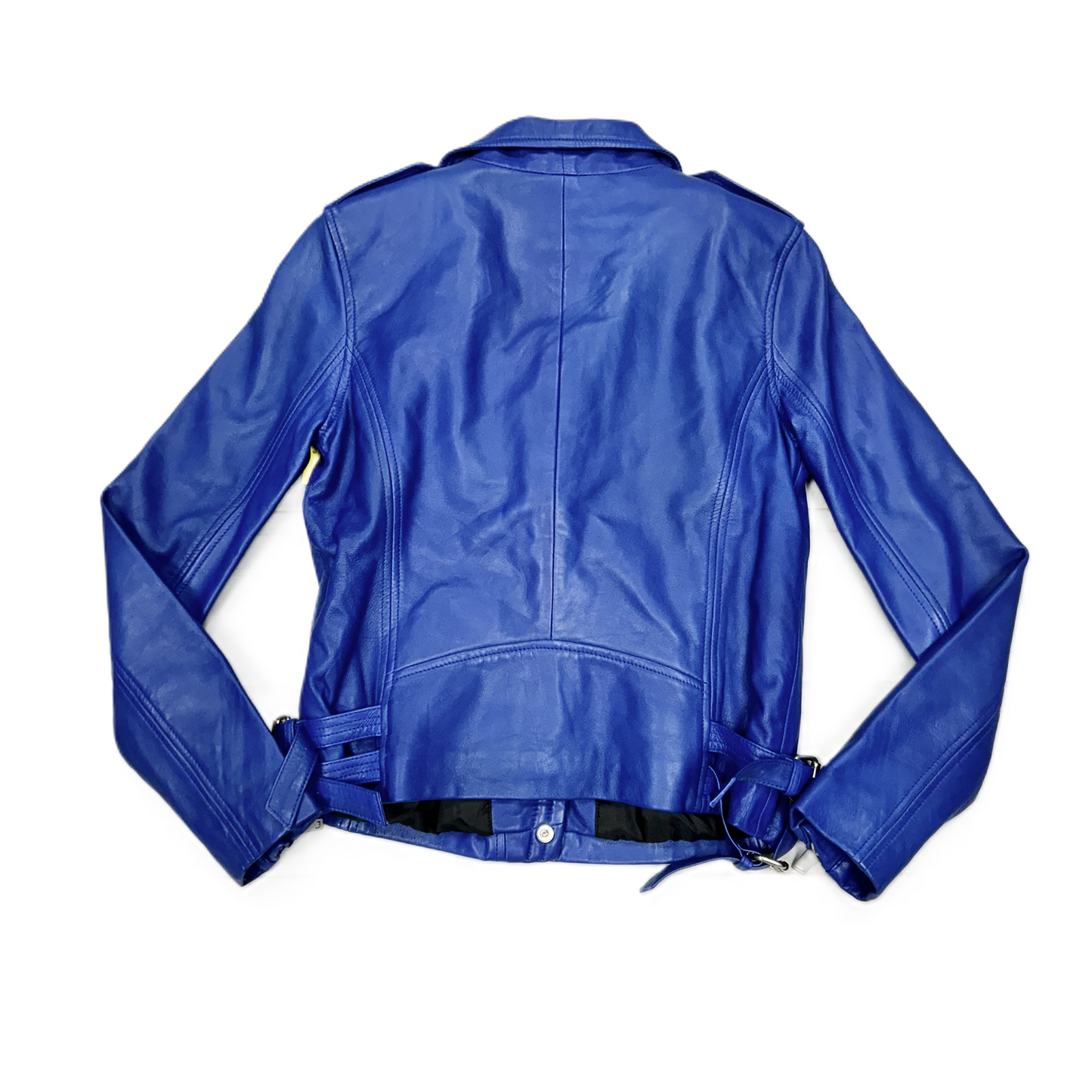 Jacket Leather By Belle Vere In Blue, Size: M