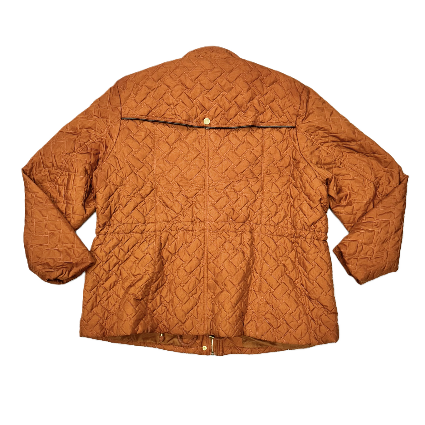 Jacket Puffer & Quilted By Ashley Stewart In Orange, Size: 3x