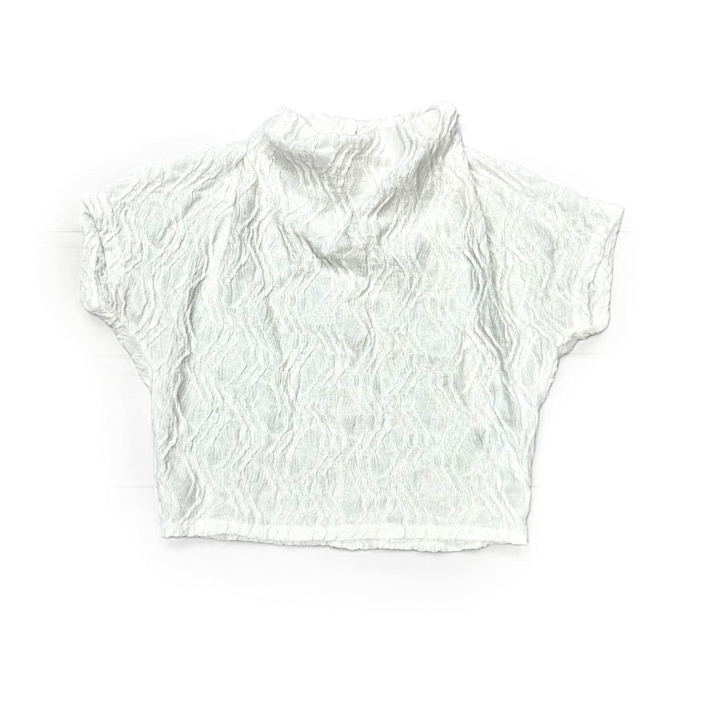 Top Short Sleeve By Anthropologie In White, Size: Xs