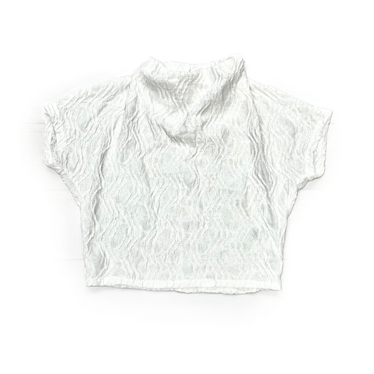 Top Short Sleeve By Anthropologie In White, Size: Xs