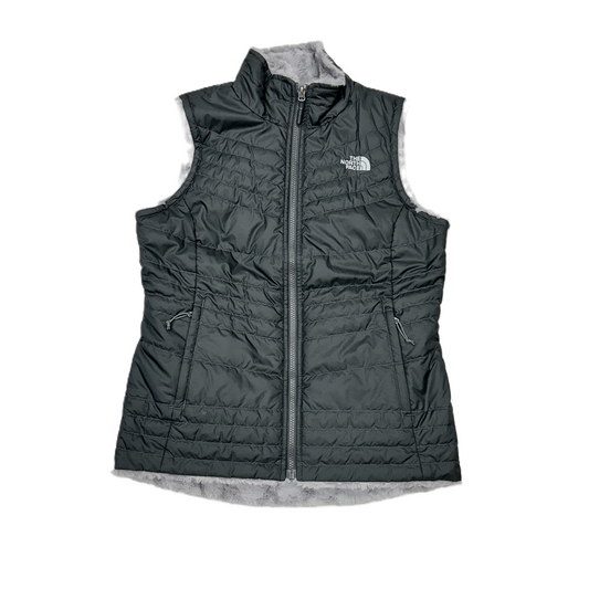 Vest Puffer & Quilted By The North Face In Grey, Size: S