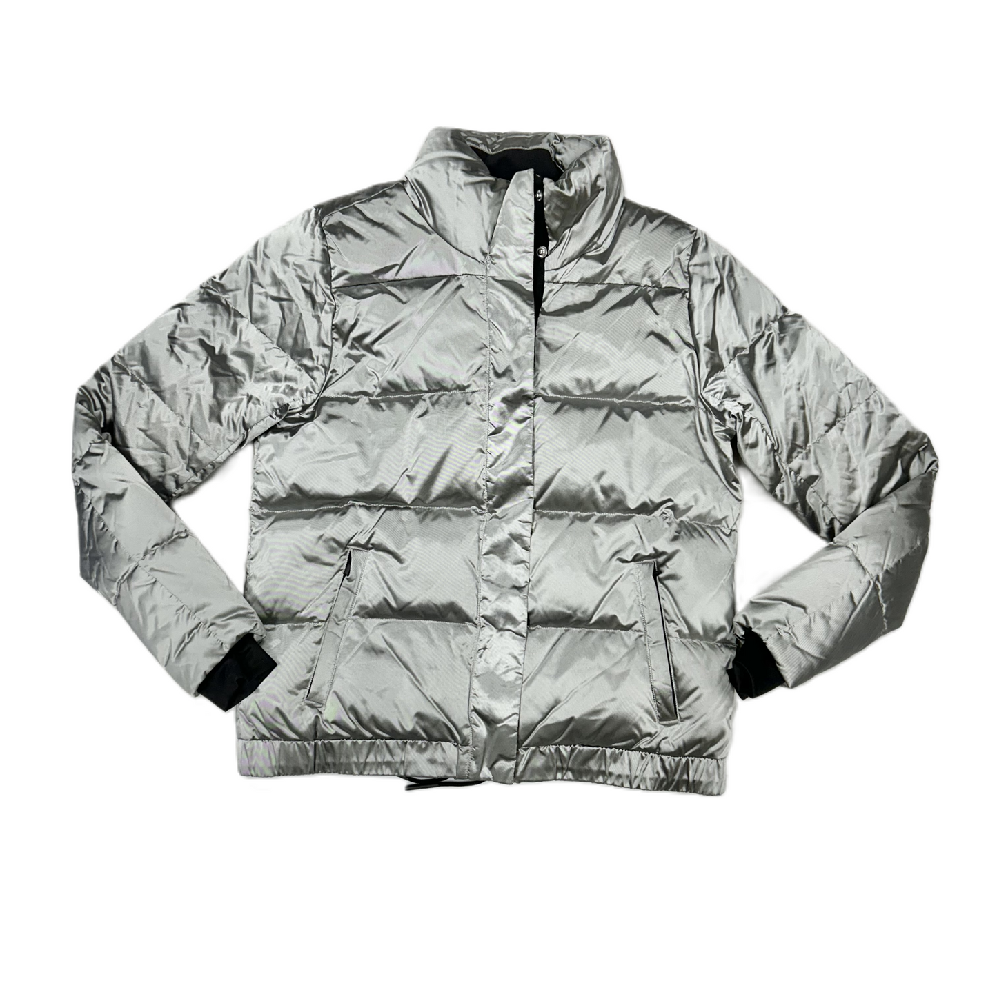 Coat Puffer & Quilted By Athleta In Silver, Size: M