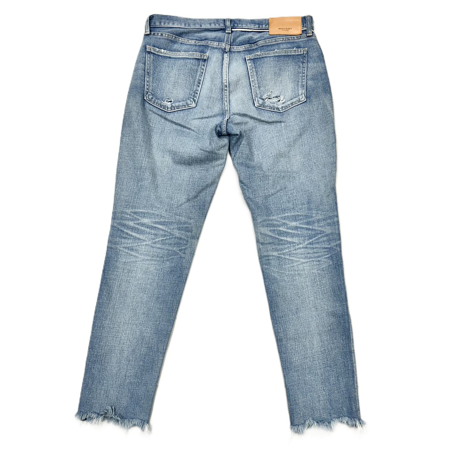 Jeans Straight By Moussy In Blue Denim, Size: 8