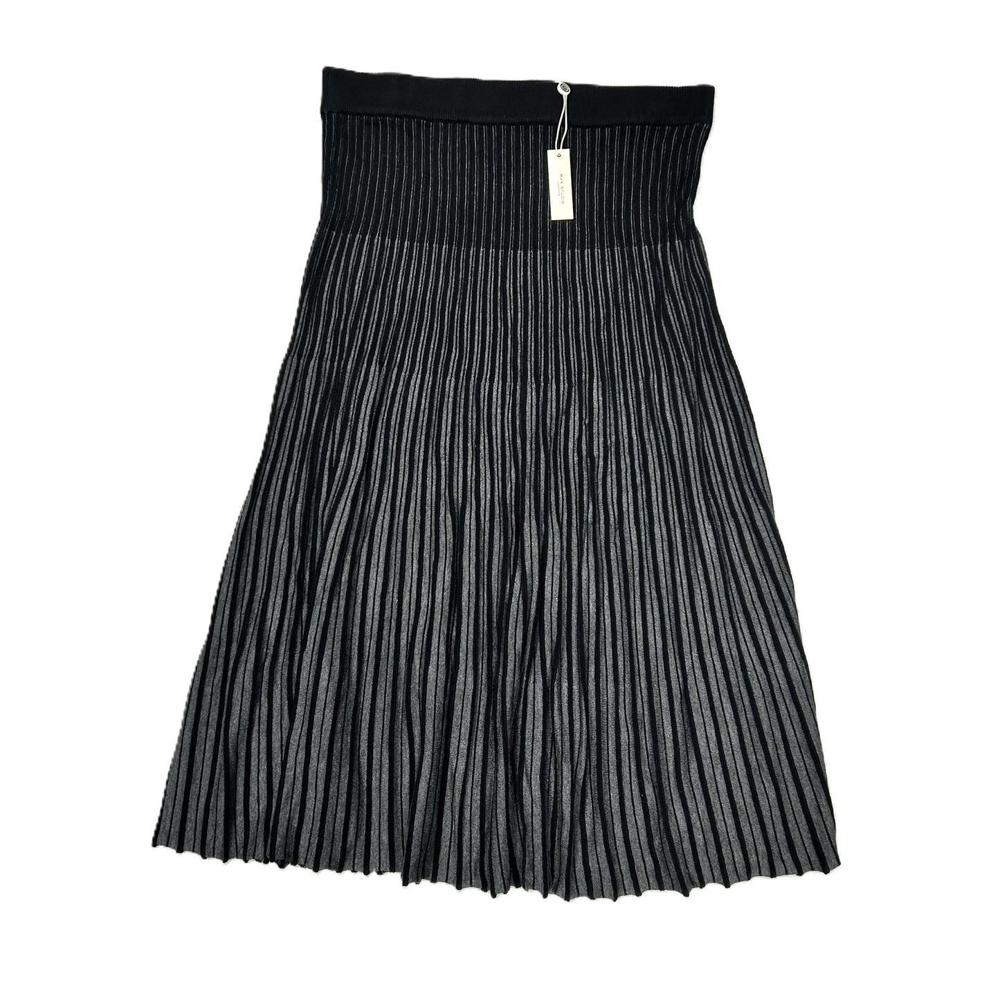 Skirt Midi By Max Studio In Black & Grey, Size: M