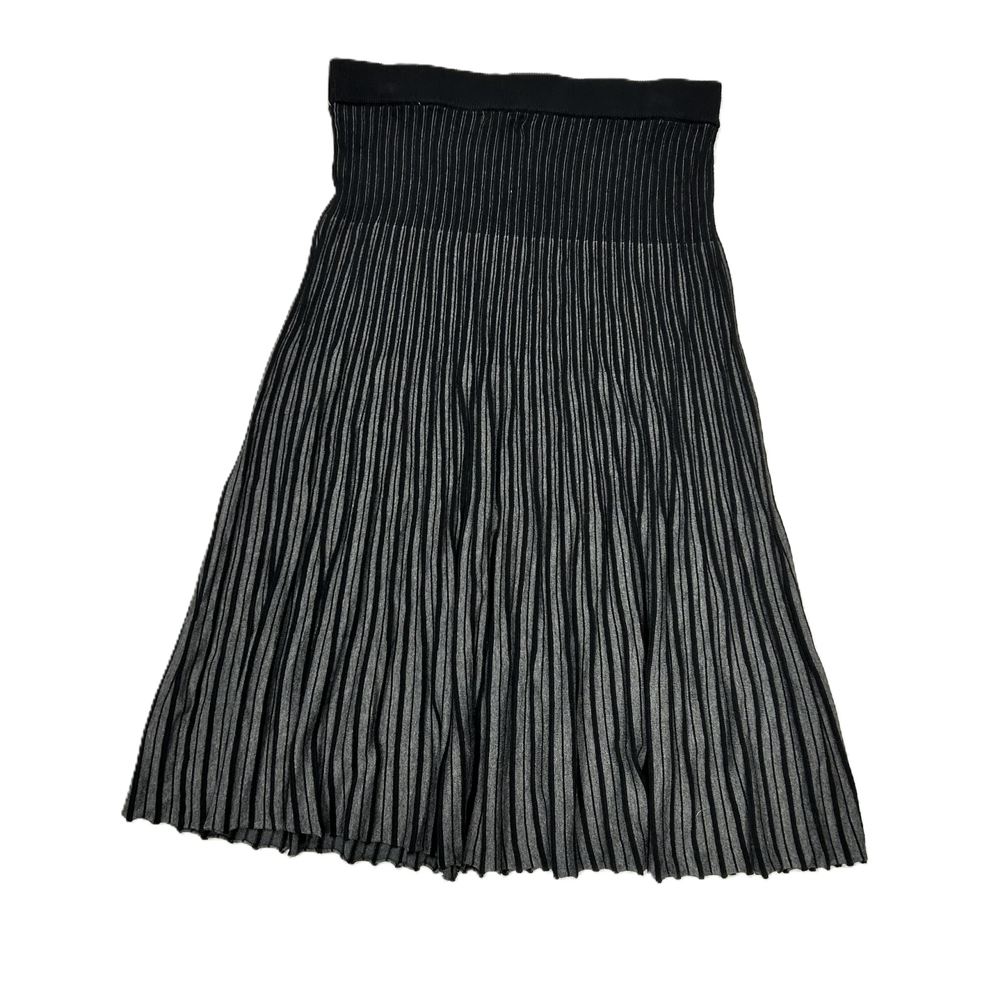 Skirt Midi By Max Studio In Black & Grey, Size: M