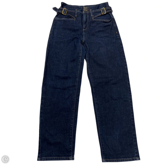 Jeans Straight By Banana Republic In Blue Denim, Size: 4