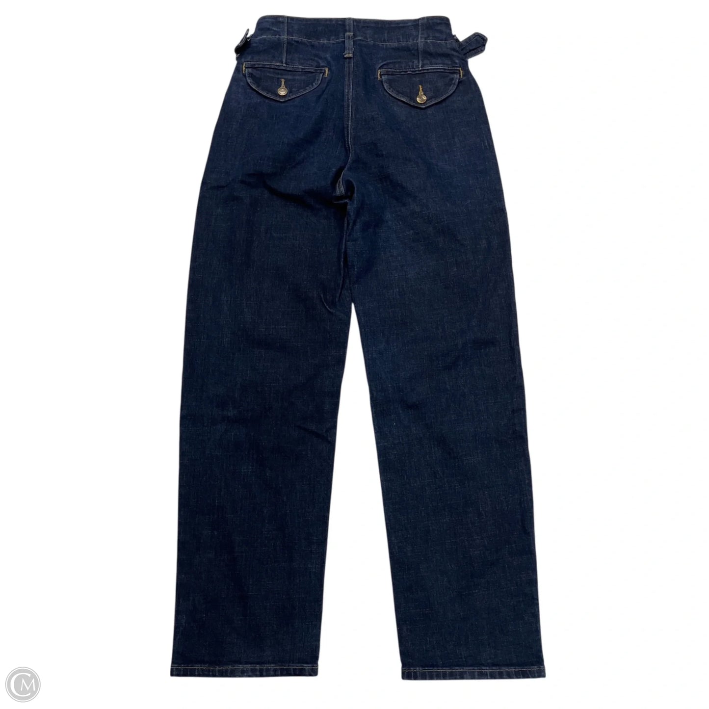Jeans Straight By Banana Republic In Blue Denim, Size: 4
