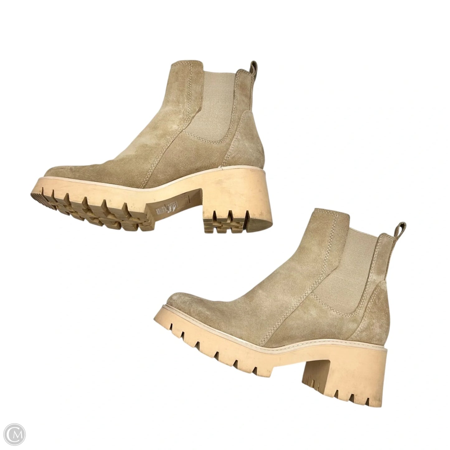 Boots Ankle Heels By Dolce Vita In Taupe, Size: 8.5