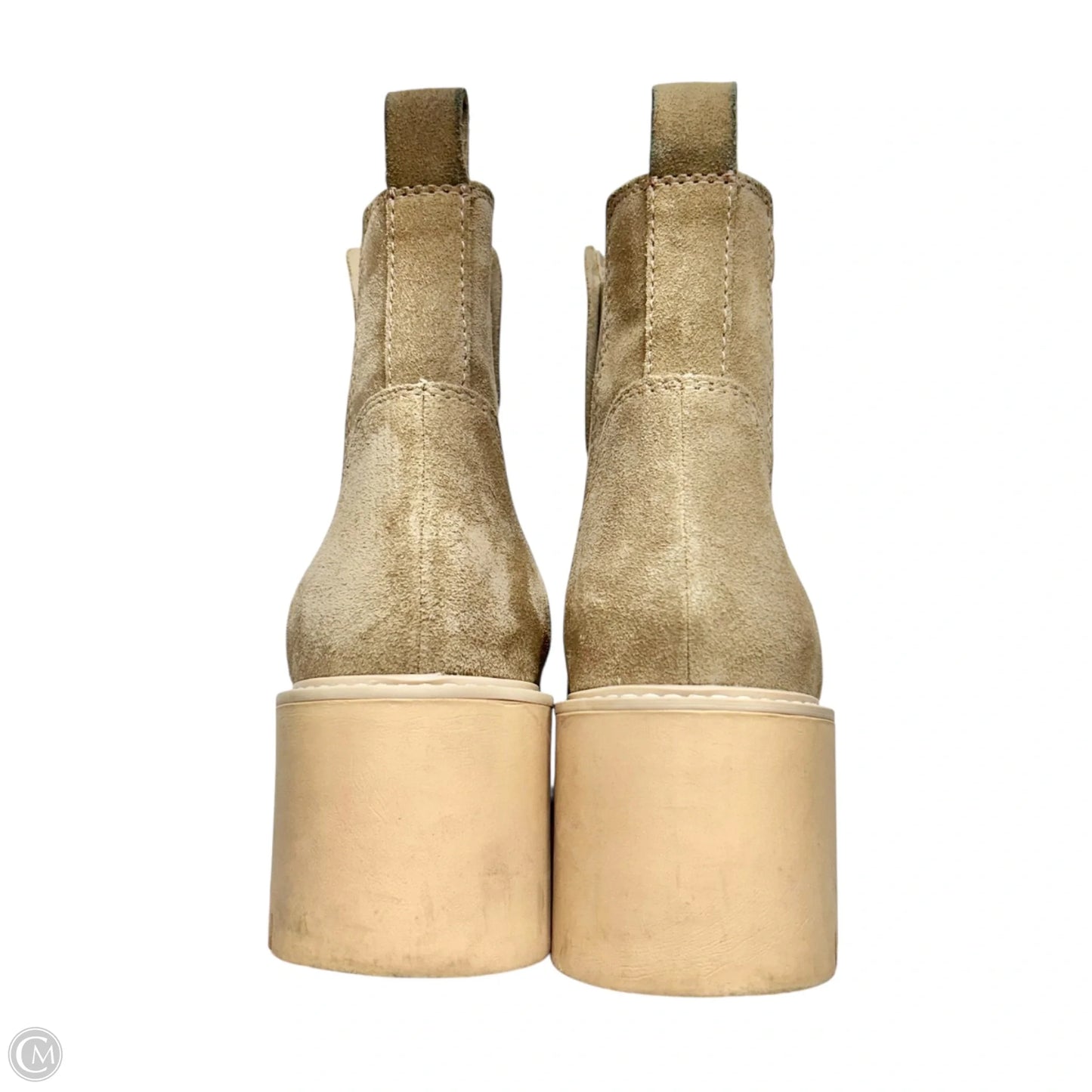 Boots Ankle Heels By Dolce Vita In Taupe, Size: 8.5