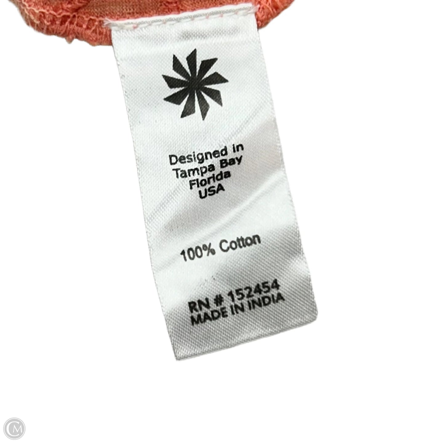 Top 3/4 Sleeve By Caite In Coral, Size: S