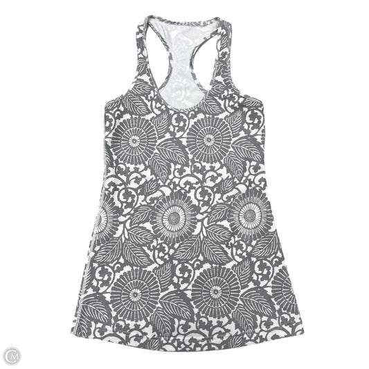 Athletic Tank Top By Lululemon In Grey & White, Size: S