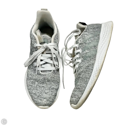 Shoes Athletic By Adidas In Grey & White, Size: 8