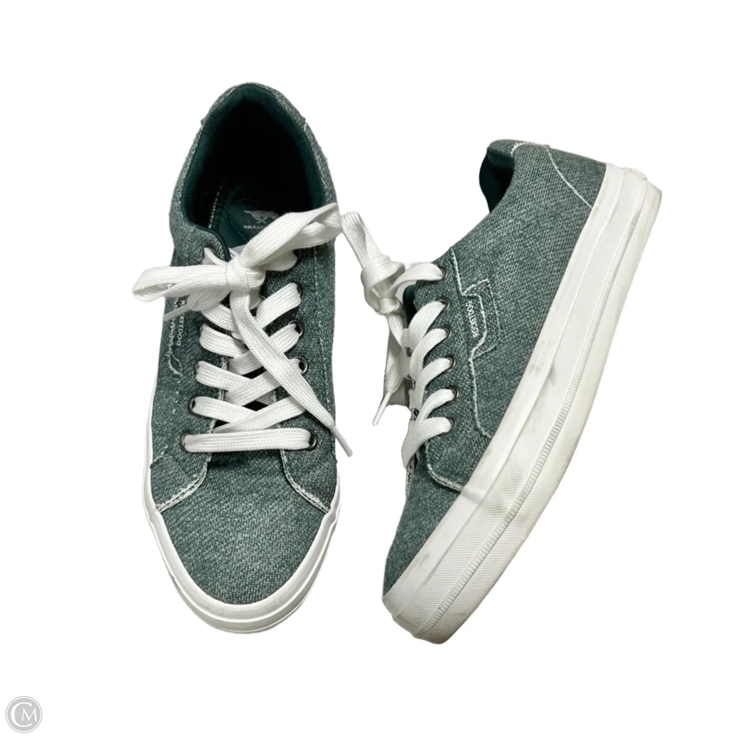 Shoes Sneakers By Rocket Dogs In Green & White, Size: 9