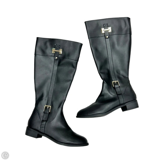 Boots Knee Heels By Karen Scott In Black, Size: 9