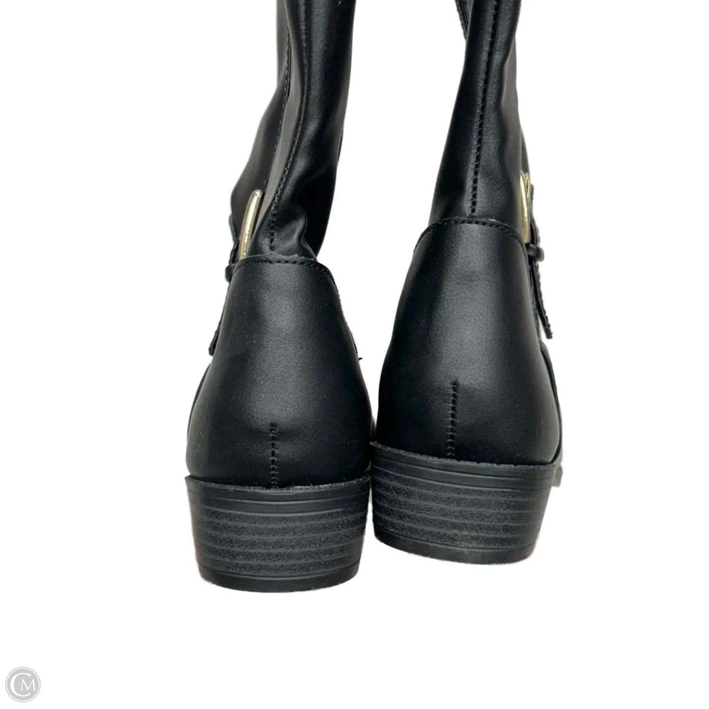 Boots Knee Heels By Karen Scott In Black, Size: 9