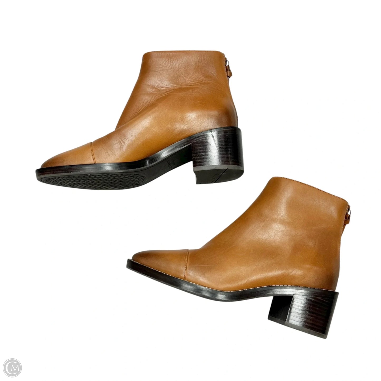 Boots Ankle Heels By Cole-haan In Brown, Size: 7