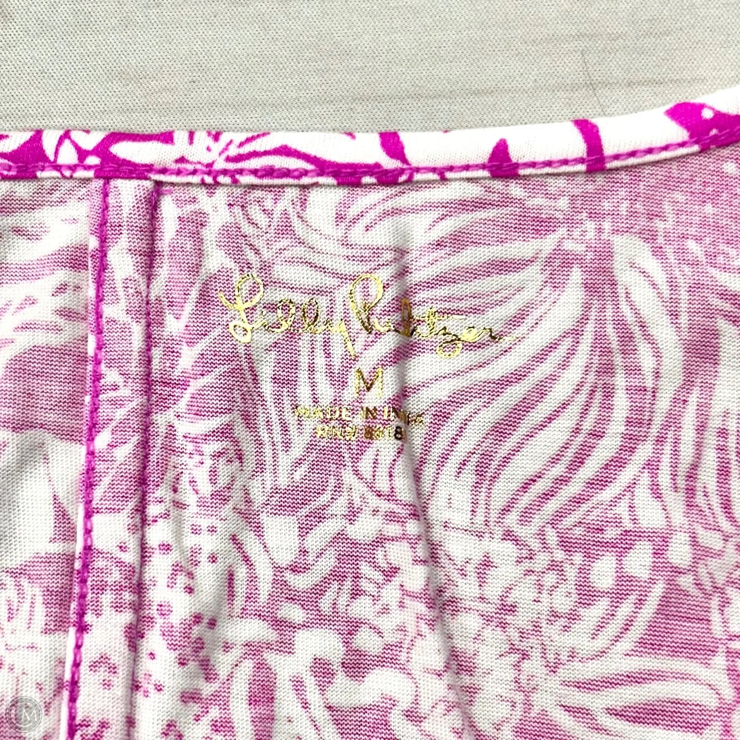 Dress Designer By Lilly Pulitzer In Purple & White, Size: M