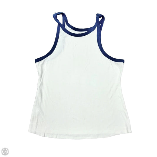 Tank Top By Pilcro In Blue & White, Size: L