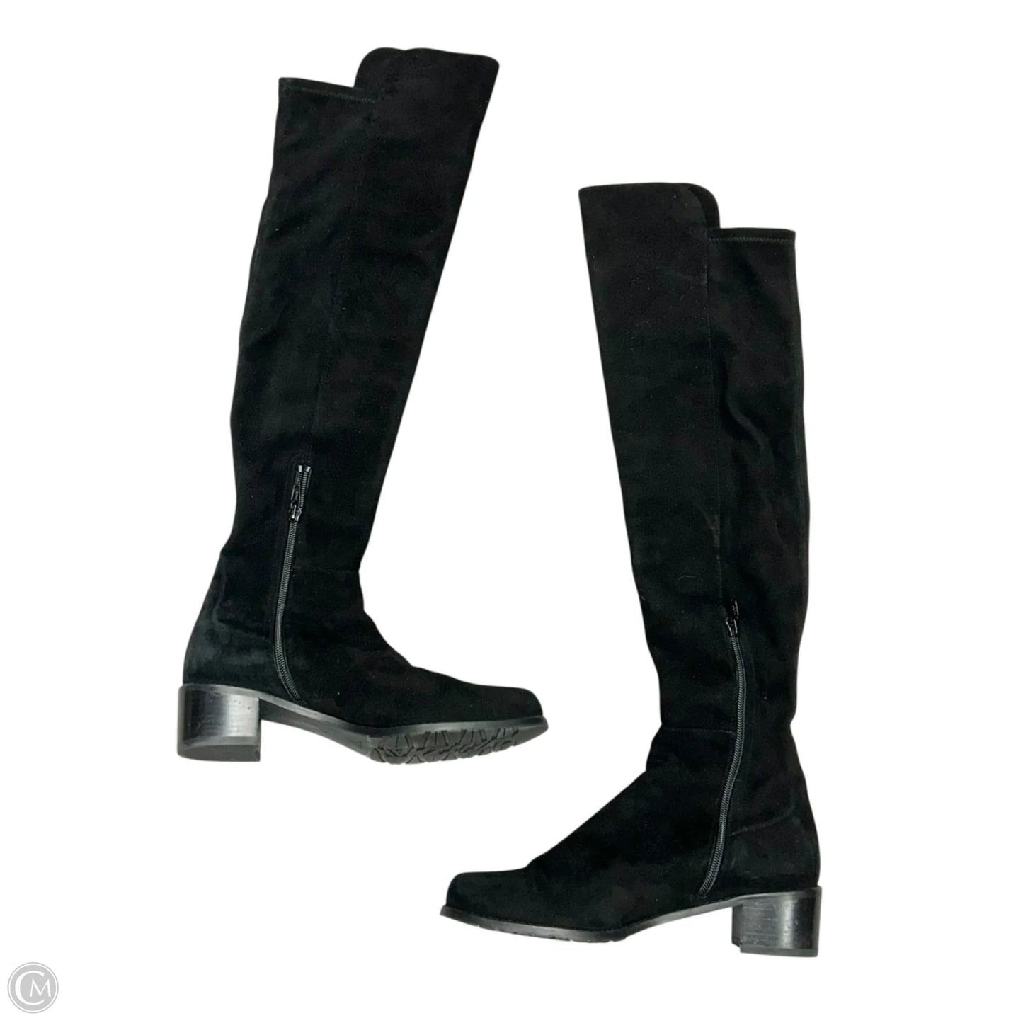 Boots Designer By Stuart Weitzman In Black, Size: 7.5