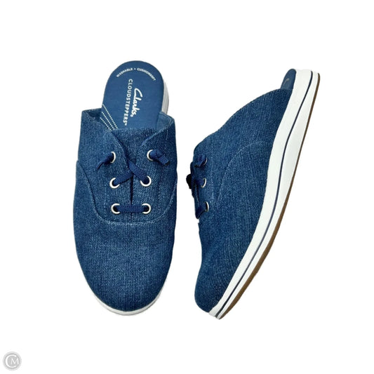 Shoes Sneakers By Clarks In Blue, Size: 7.5