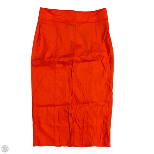 Skirt Midi By J. Crew In Orange, Size: 4
