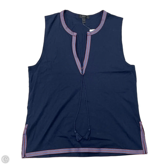Top Sleeveless By J. Crew In Navy, Size: S