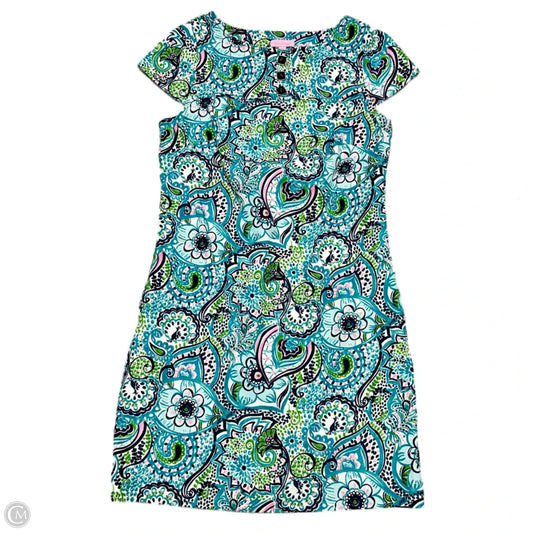 Dress Designer By Lilly Pulitzer In Blue & Green, Size: M