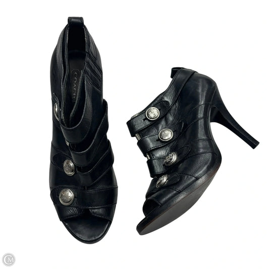 Shoes Designer By Coach In Black, Size: 8
