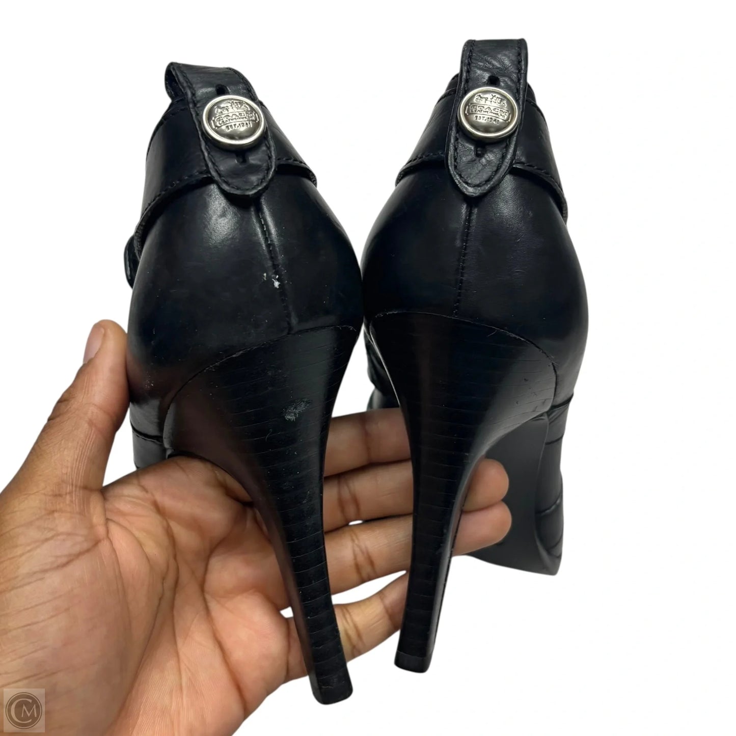 Shoes Designer By Coach In Black, Size: 8