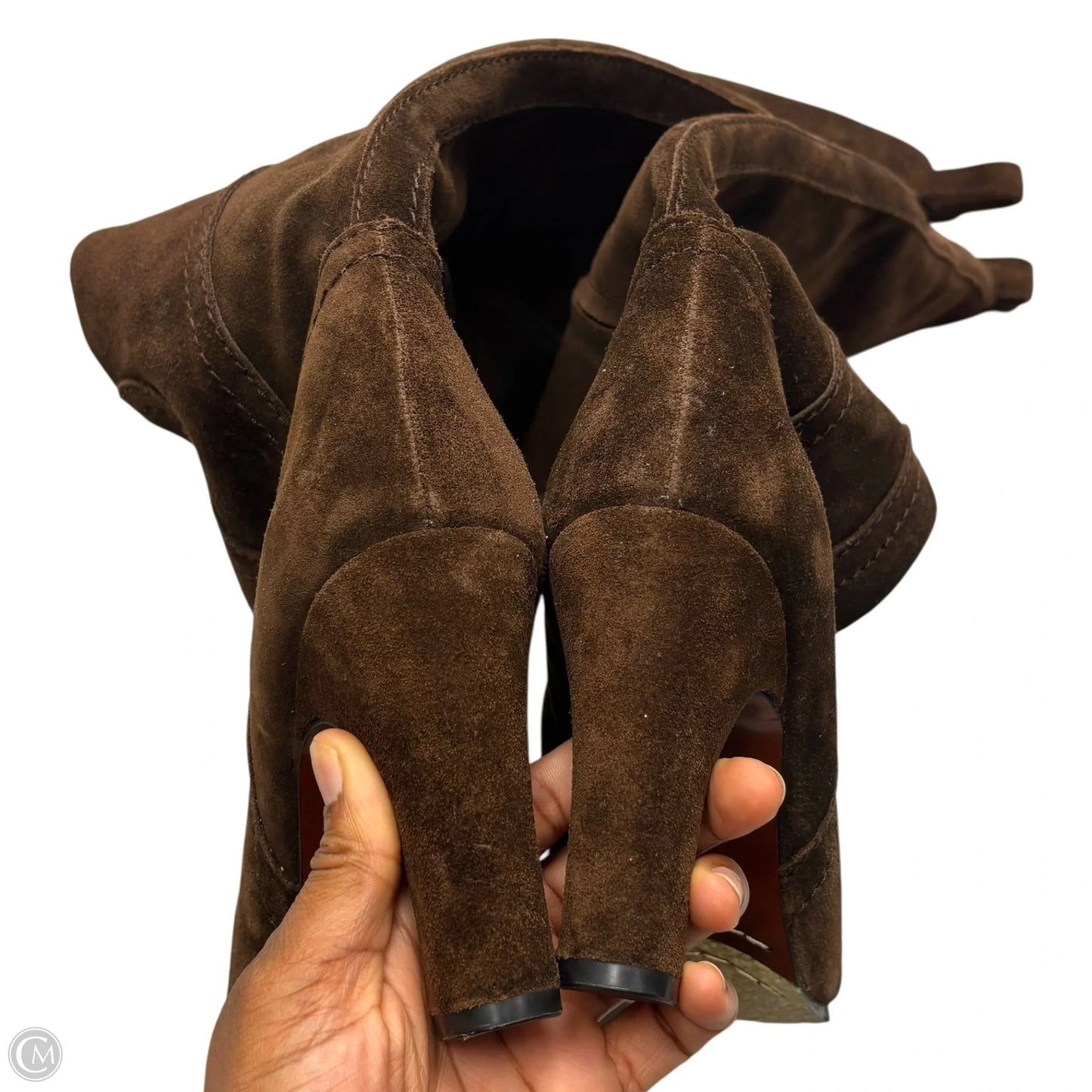 Boots Leather By Sam Edelman In Brown, Size: 8