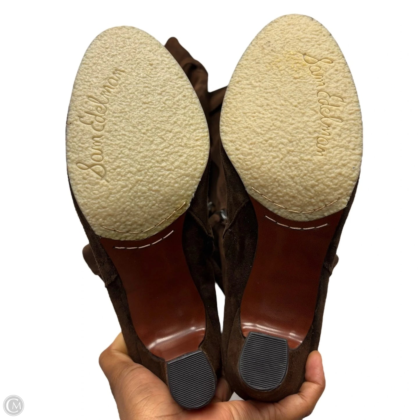Boots Leather By Sam Edelman In Brown, Size: 8