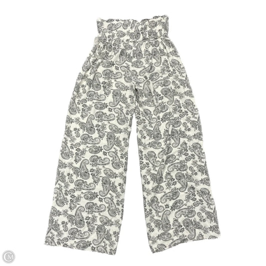 Pants Wide Leg By Salty Lemon In Grey & White, Size: S