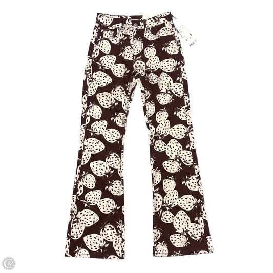 Jeans Straight By Bdg In Brown & Cream, Size: 0