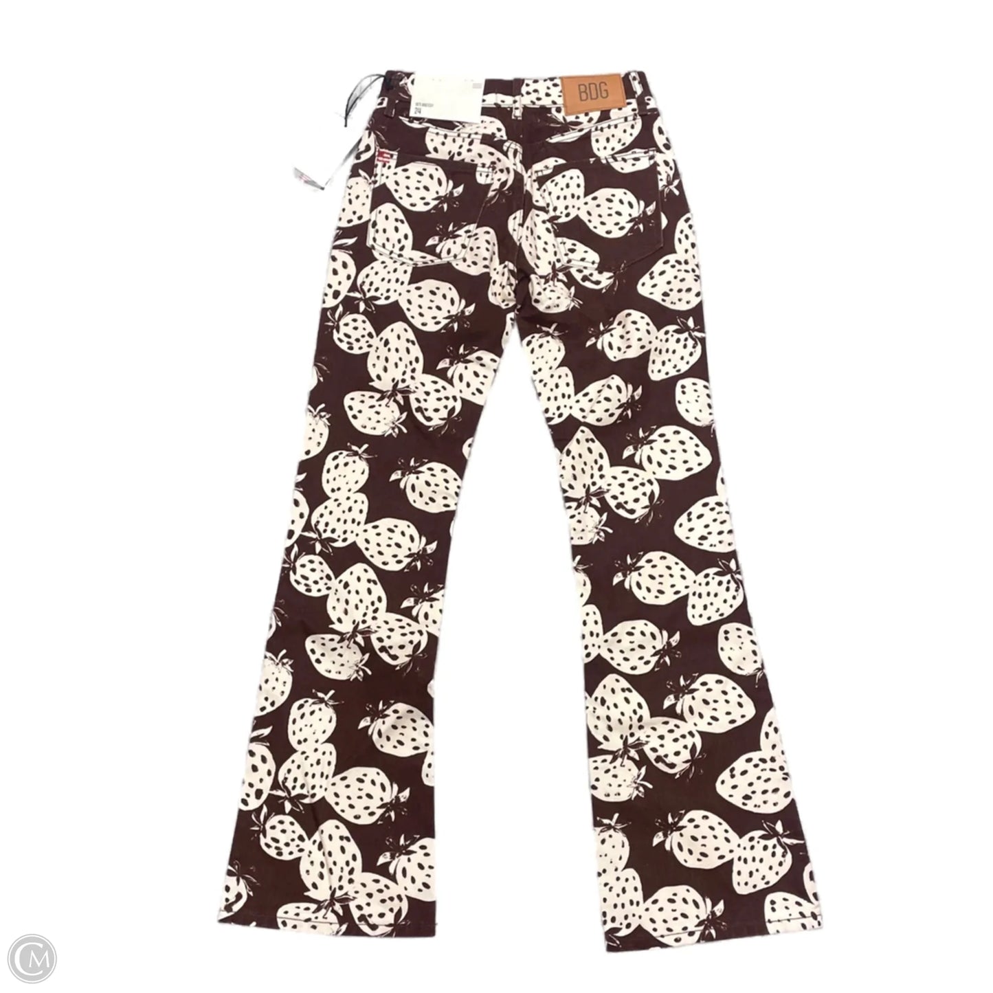 Jeans Straight By Bdg In Brown & Cream, Size: 0