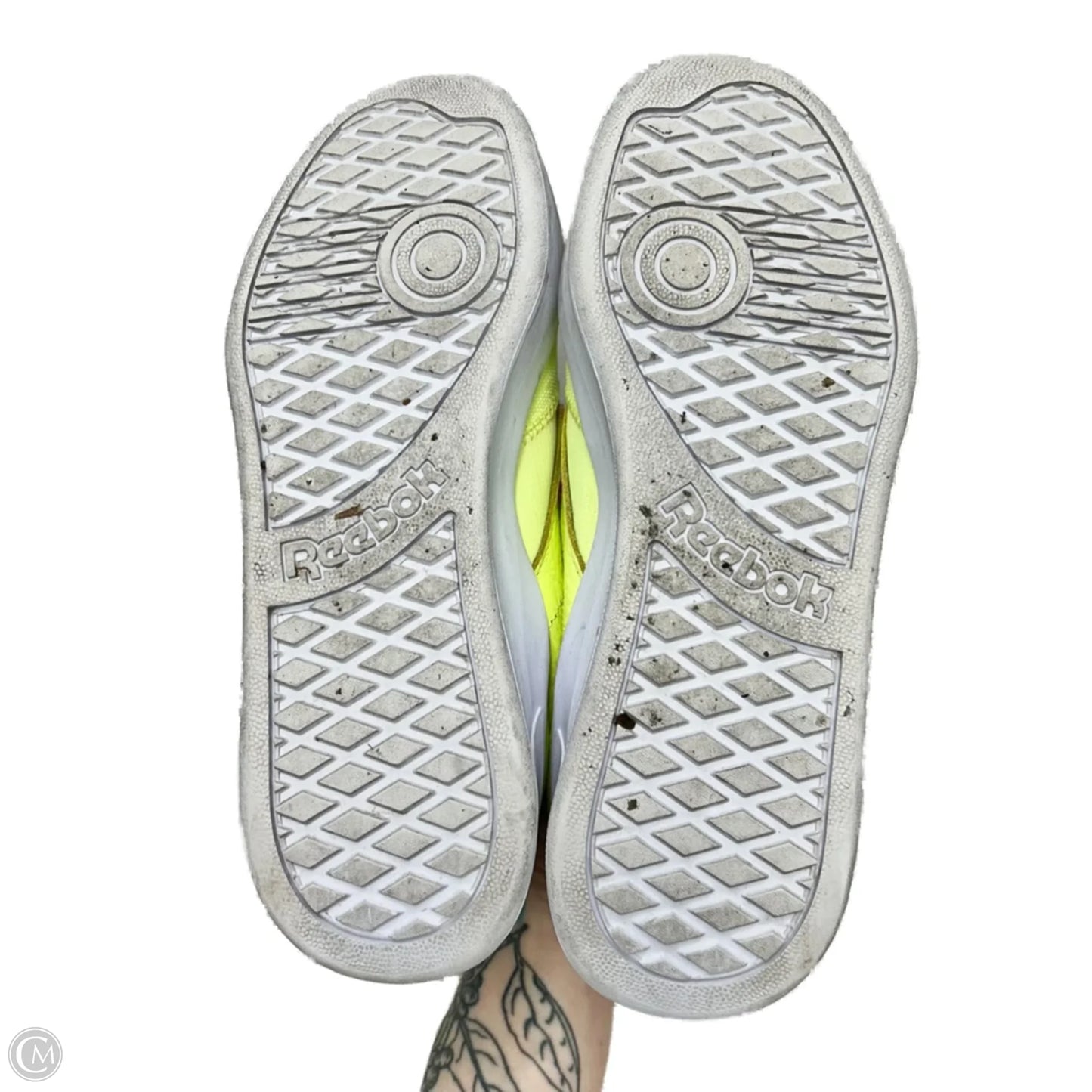 Shoes Sneakers By Reebok In Pink & Yellow, Size: 8