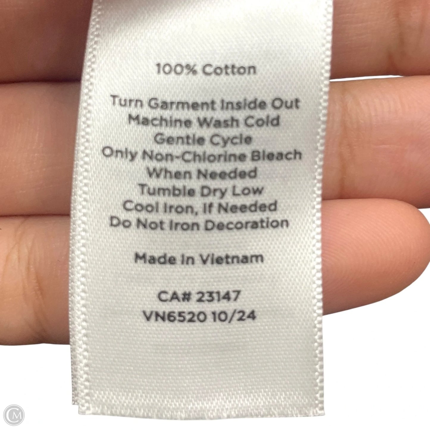 Top Short Sleeve By Talbots In White, Size: Xl