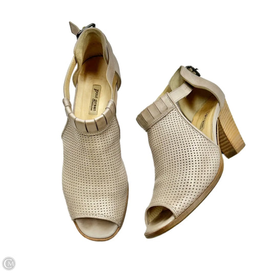 Shoes Heels Block By Paul Green In Taupe, Size: 8.5