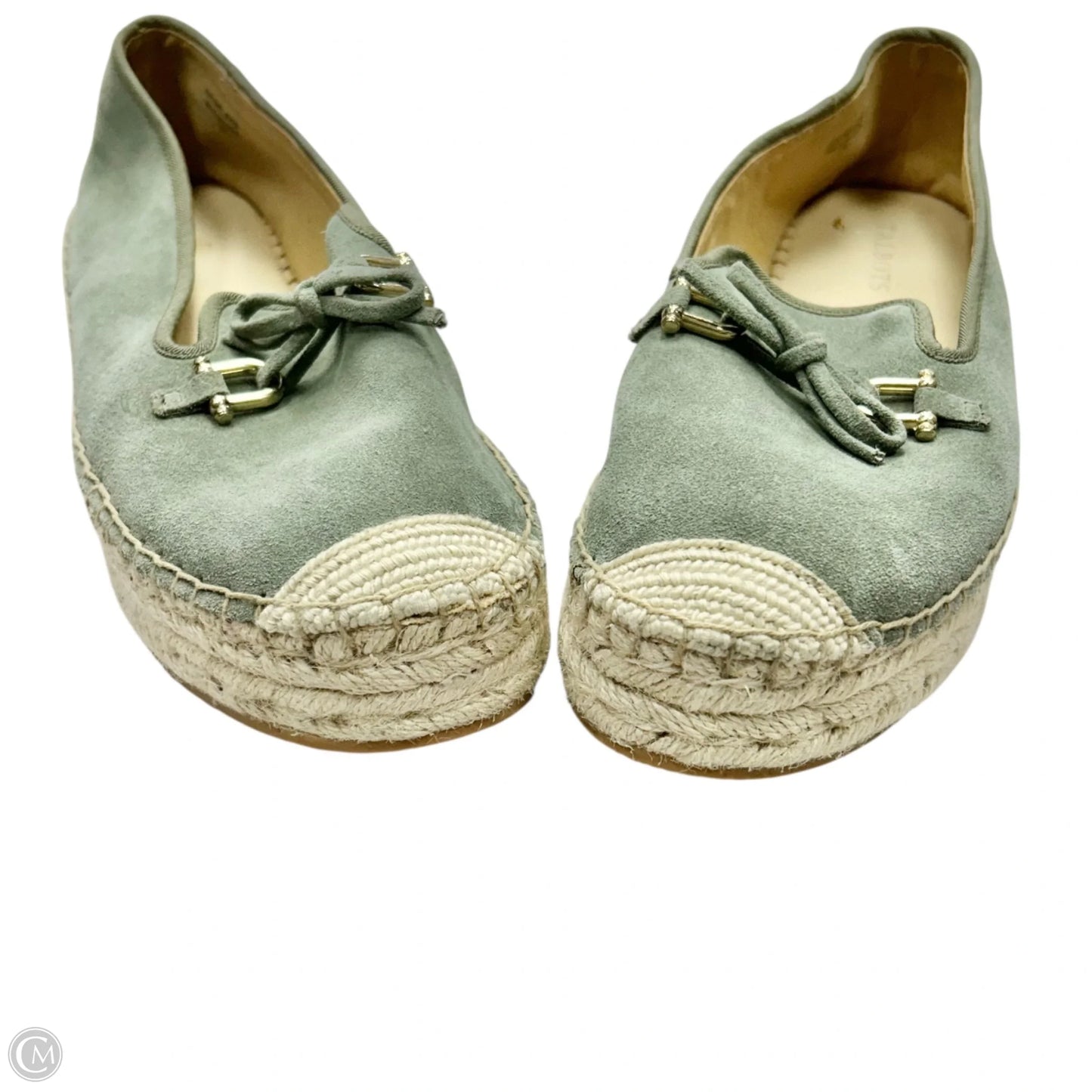 Shoes Flats By Talbots In Green & Tan, Size: 10
