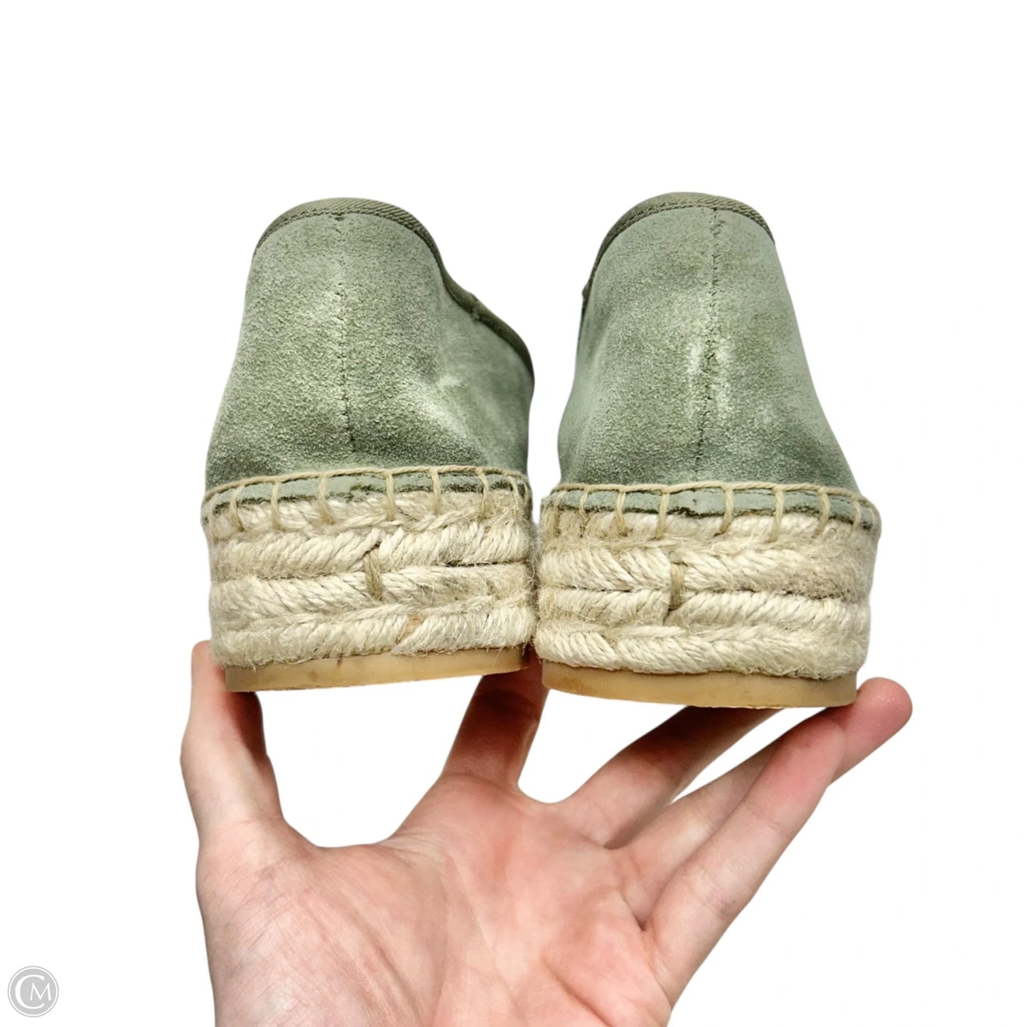 Shoes Flats By Talbots In Green & Tan, Size: 10